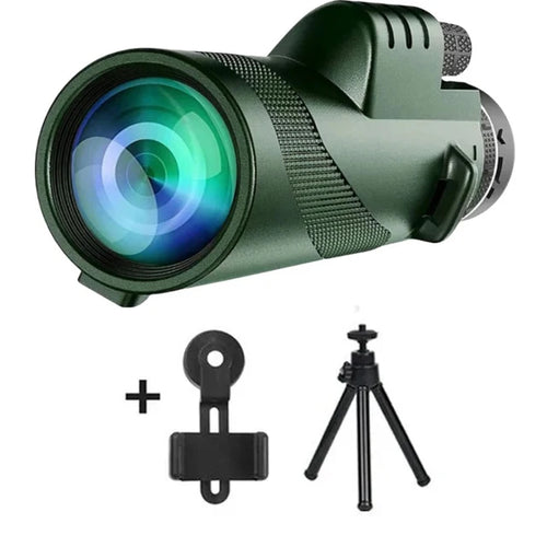 80x100 HD ZOOM Powerful Monocular Telescope Portable Binoculars Long