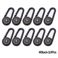 Outdoor Compass Carabiner Mini Camping Keychain Mountaineering Hiking