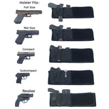Tactical Hidden Holster Portable Belly Gun Holster Concealed Carry