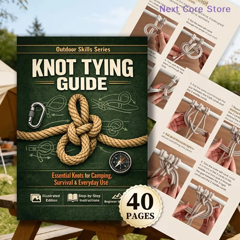 [NC]Knot Tying Guide Book: Essential Knots For Camping Survival