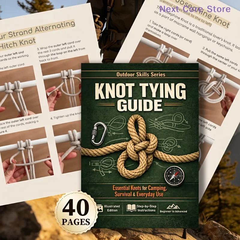 [NC]Knot Tying Guide Book: Essential Knots For Camping Survival