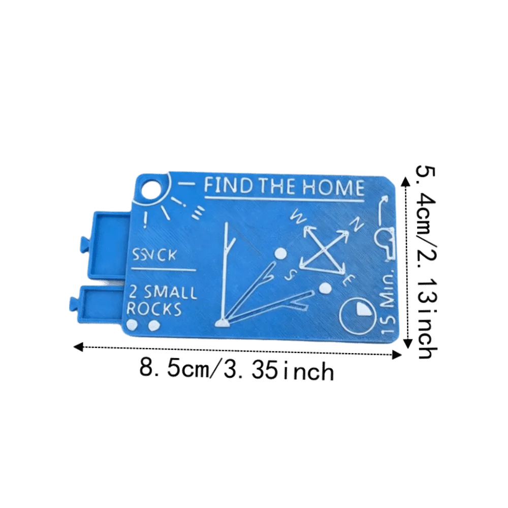 Portable Pocket Survival Guide Card Mini Waterproof Survival