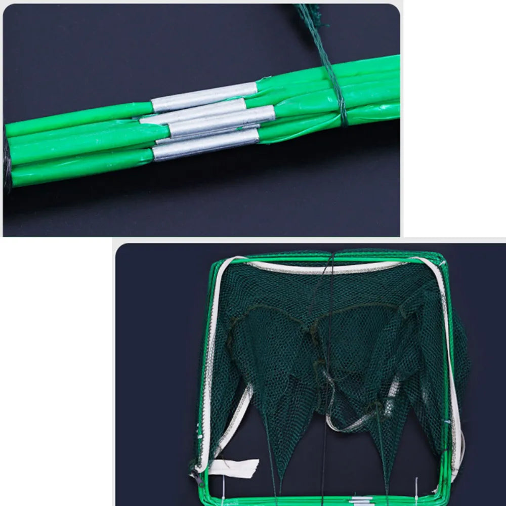 Mesh for Fishing Net/Tackle/Cage Folding Crayfish Catcher