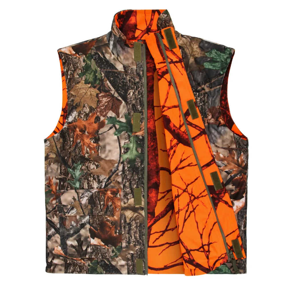Orange Hunting Vest Sleeveless Jacket Camouflage