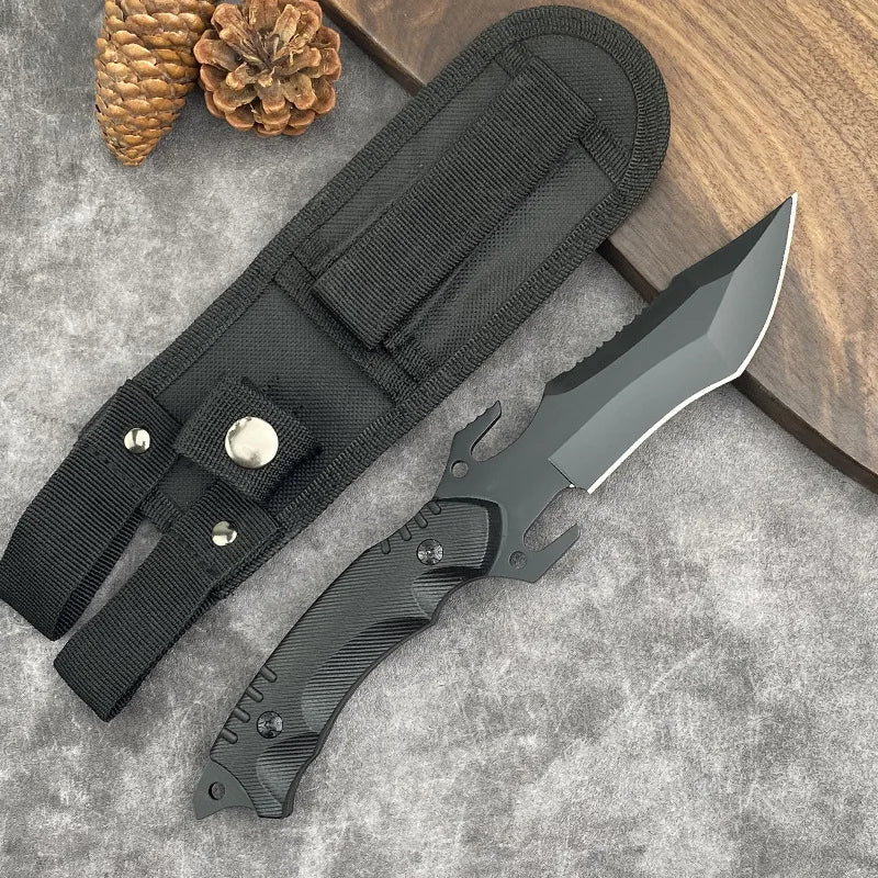 Portable High Hardness Survival Knife Straight Outdoor Tool Pocket