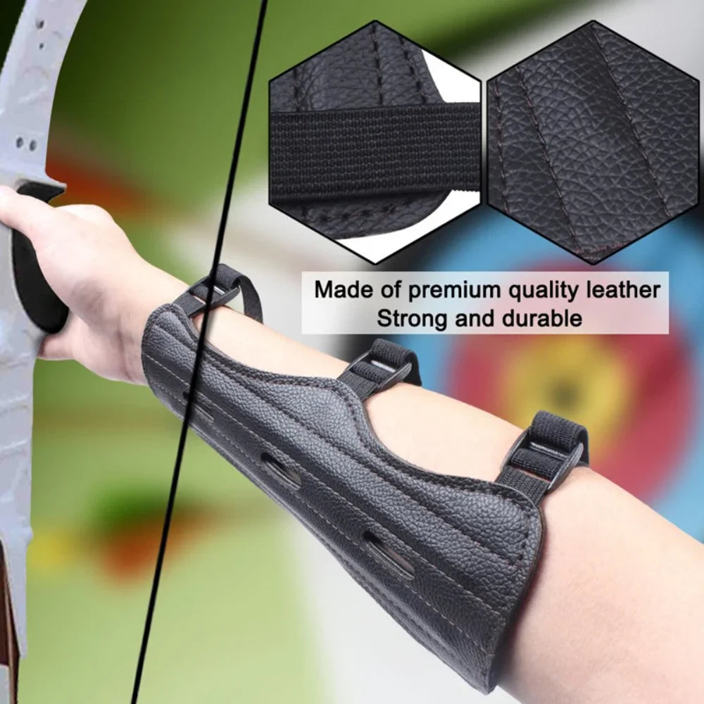 Archery Equipment Arm Guard Protection Forearm Safe Adjustable Bow