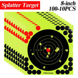100-10PCS 8-inch Splatter Target High Visibility Adhesive Shooting