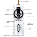 Compass Map Scale Ruler Folding Drawing Multifunctional Waterproof