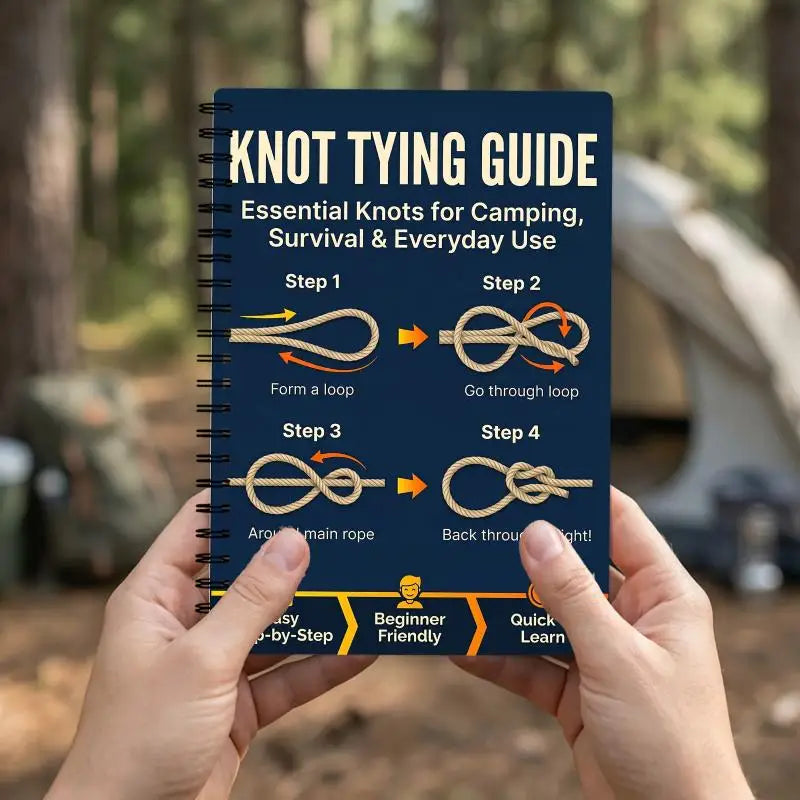 Tear Resistant Outdoor Survival Knots Step-by-Step Guide Compact
