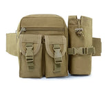 Tactical Men Waist Pack Nylon Hiking Water Bottle Phone Pouch Outdoor