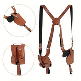 Tactical Stealth Pistol Holster Double Magazine Hidden Gun Pouches
