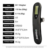 Archery LED Bow Scale 110lbs Draw Weight Weighing Tool Dynamometer