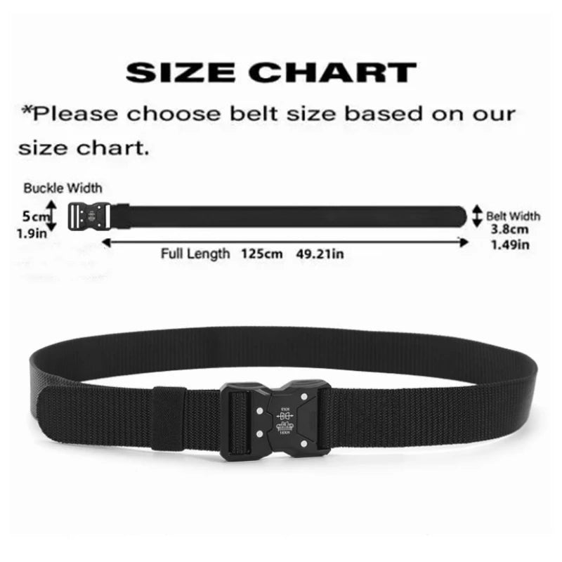New 1pcs Versatile Men's Tactical Belts - Durable, Adjustable Design -