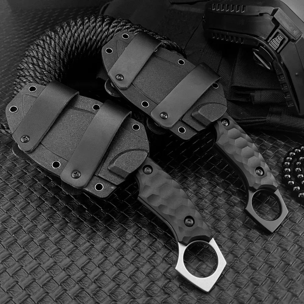 Multi Purpose Knife Outdoor Fixed Blade Knife 5Cr13Mov Blade Nylon