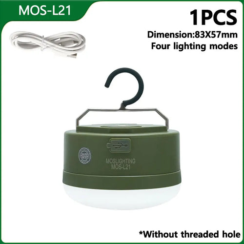 MOSLIGHTING Outdoor LED Camping Light 4 Modes MiNi Portable Hang Tent