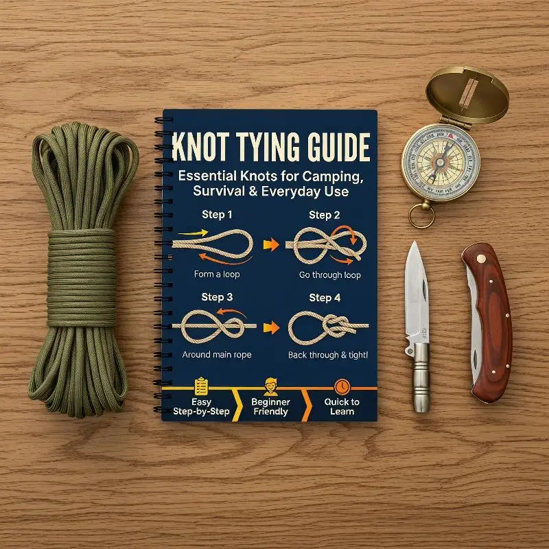 Tear Resistant Outdoor Survival Knots Step-by-Step Guide Compact