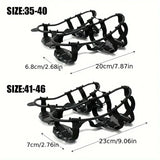 24 tooth anti slip ice claw - ice and snow shoe cover, suitable for