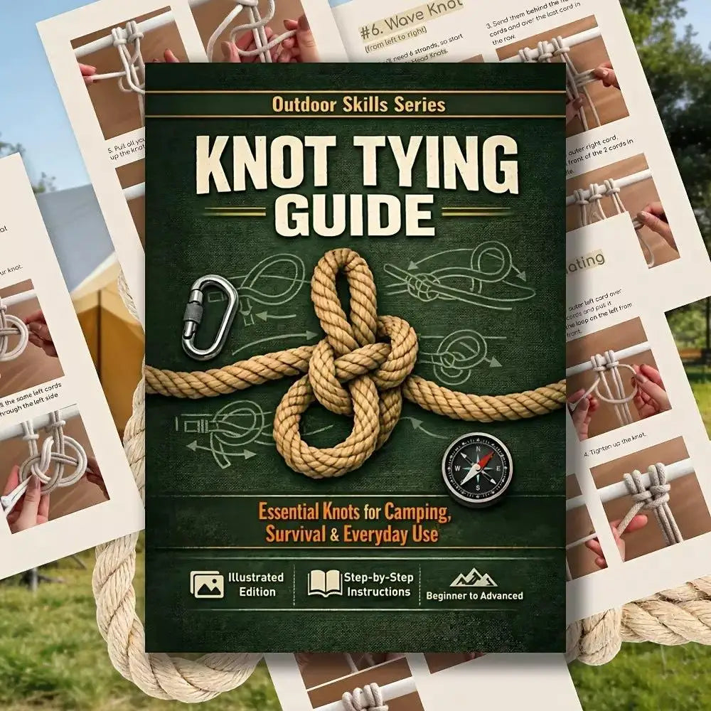 40 Page Step-by-Step Illustrated Outdoor Survival Knot Bible Complete