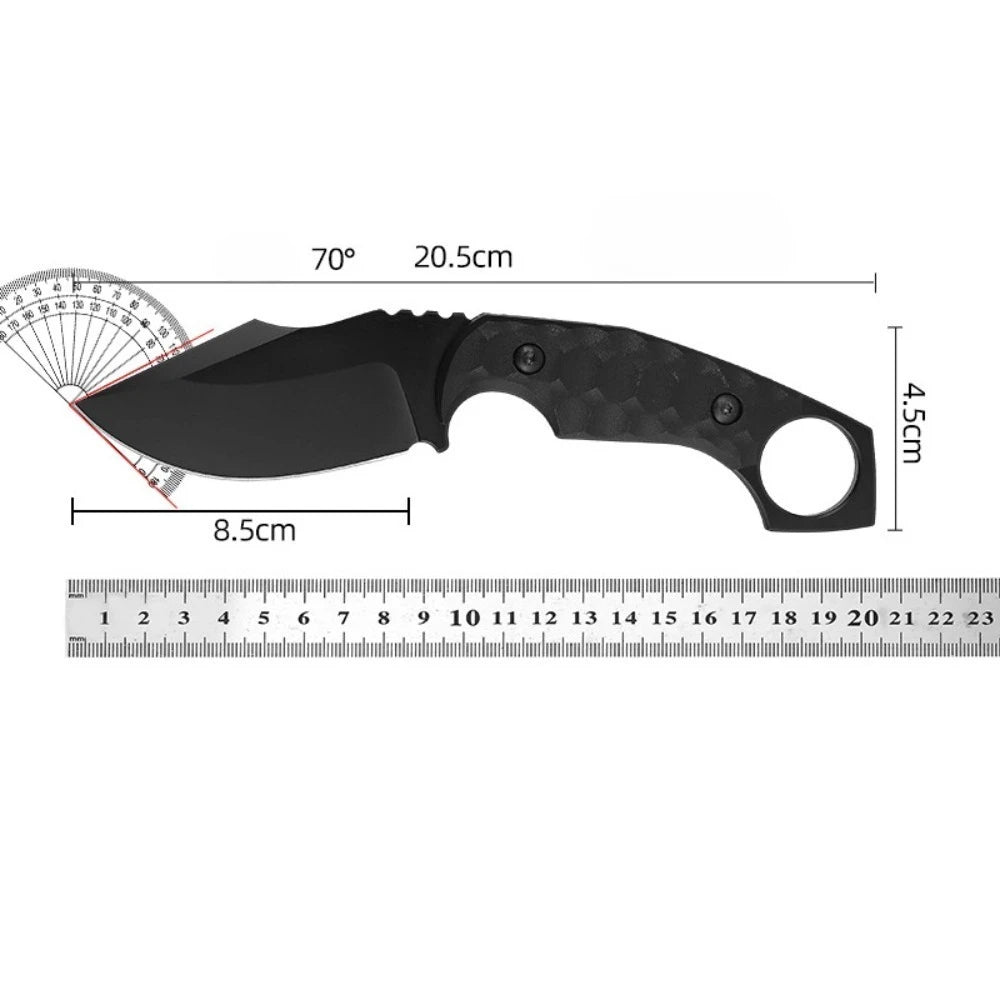 Multi Purpose Knife Outdoor Fixed Blade Knife 5Cr13Mov Blade Nylon