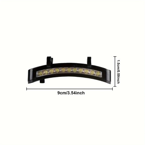 HOMEFISH Super Bright LED Headlamp Clip On Cap Hat Torch for Outdoor