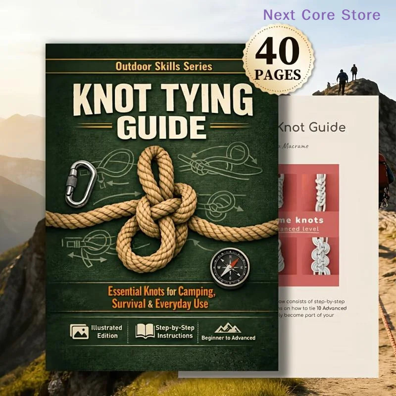 [NC]Knot Tying Guide Book: Essential Knots For Camping Survival