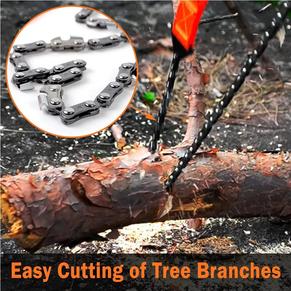 24 Inch Pocket Chain Rope Saw Portable Hand Saw With Sharp Teeth