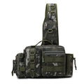 Men Fly Fishing Backpack With Rod Holder Sling Shoulder Bag