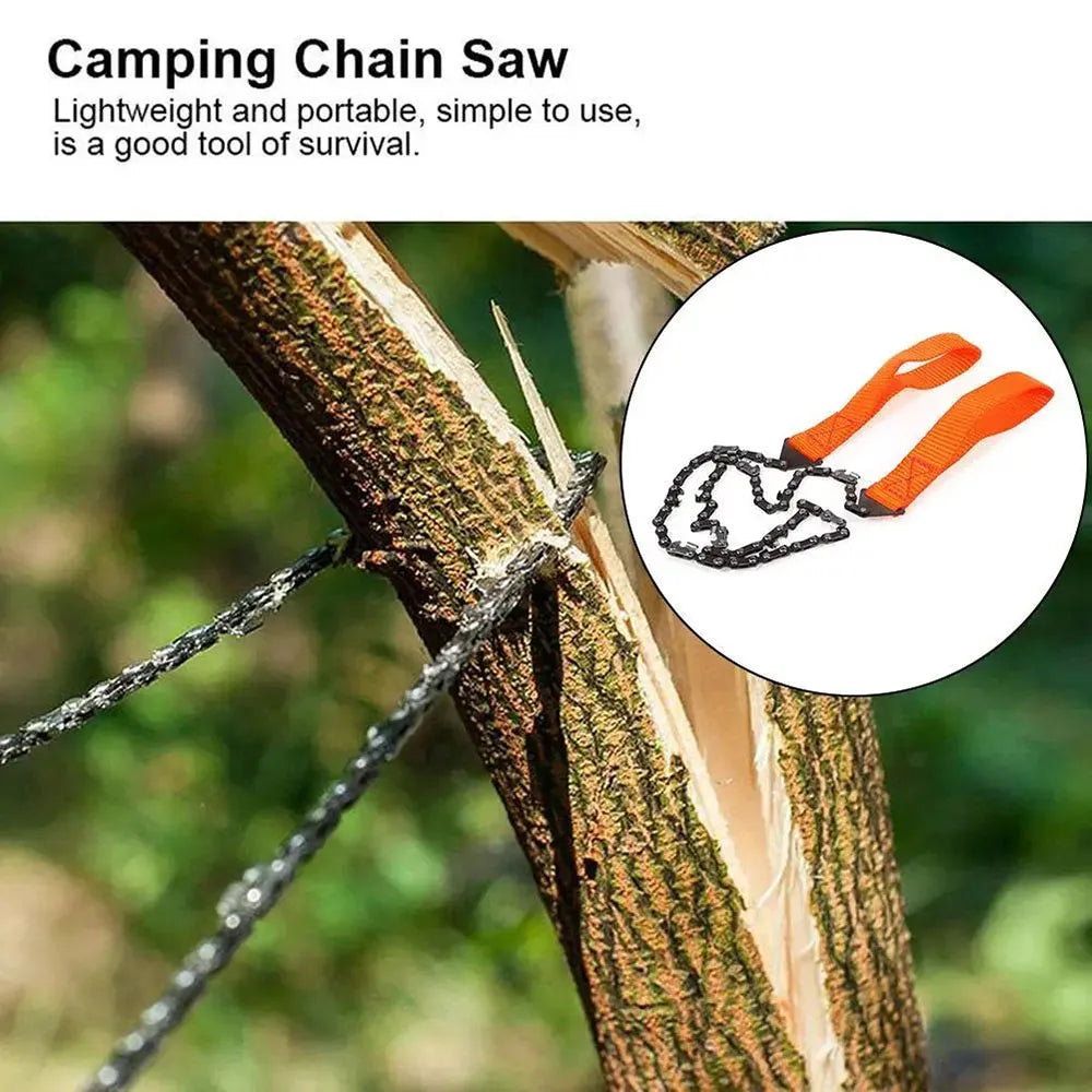 24 Inch Pocket Chain Rope Saw Portable Hand Saw With Sharp Teeth