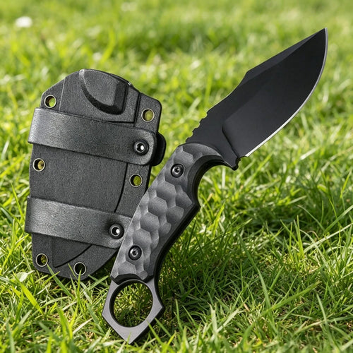 Multi Purpose Knife Outdoor Fixed Blade Knife 5Cr13Mov Blade Nylon