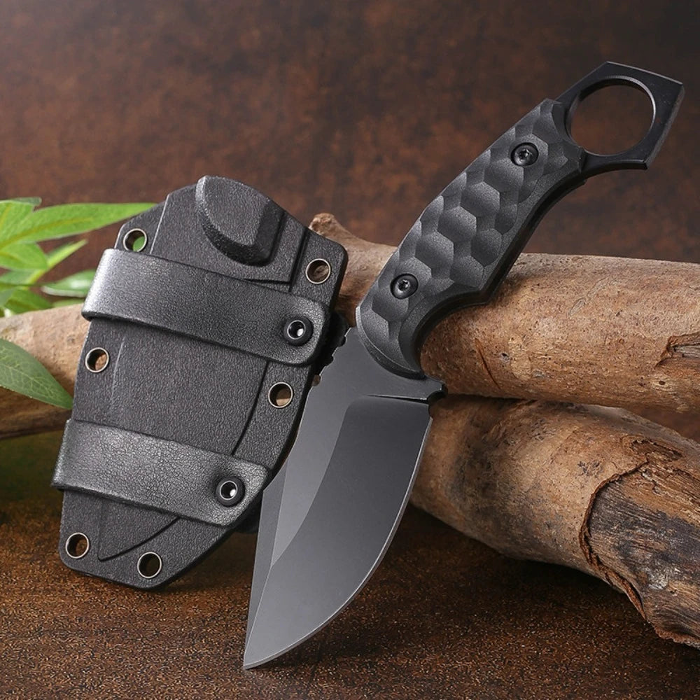 Multi Purpose Knife Outdoor Fixed Blade Knife 5Cr13Mov Blade Nylon