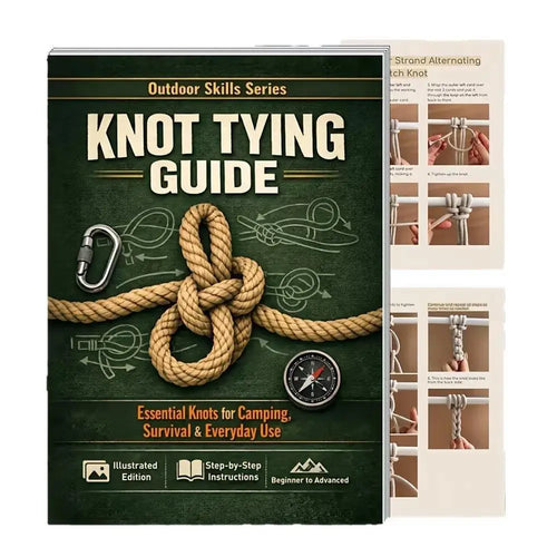 40 Page Step-by-Step Illustrated Outdoor Survival Knot Bible Complete