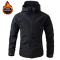 Men's Winter Autumn Warm Softshell Fleece Hood Cargo Jackets Camping