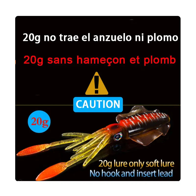 SUNMILE Fishing Soft Squid Lure