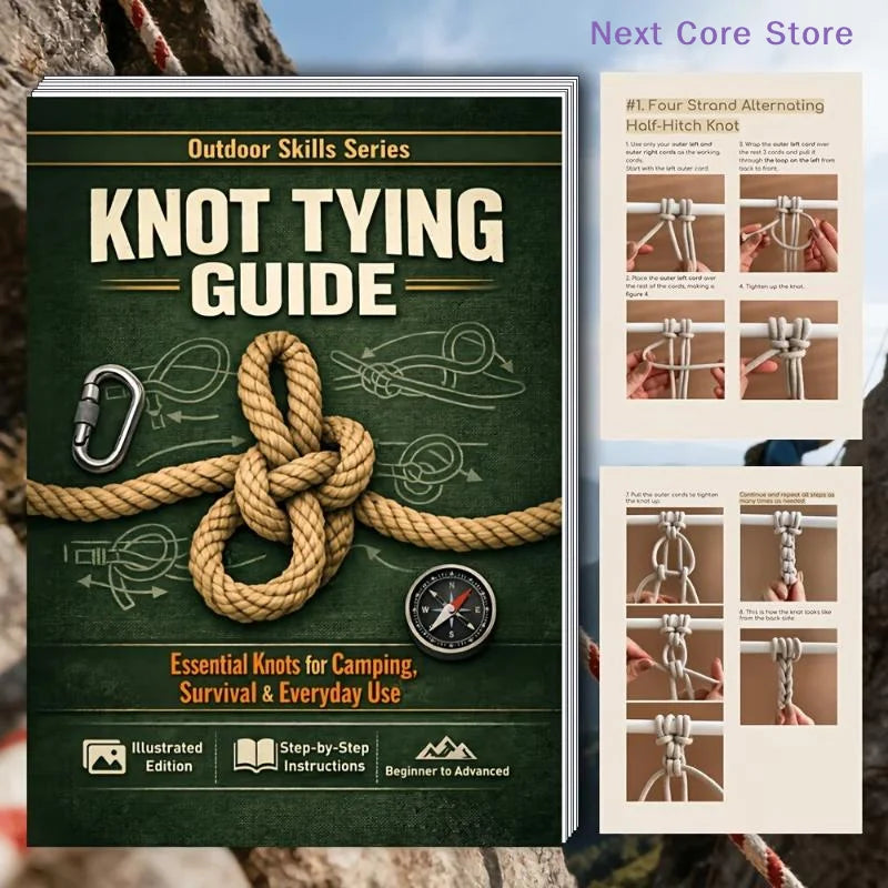 [NC]Knot Tying Guide Book: Essential Knots For Camping Survival