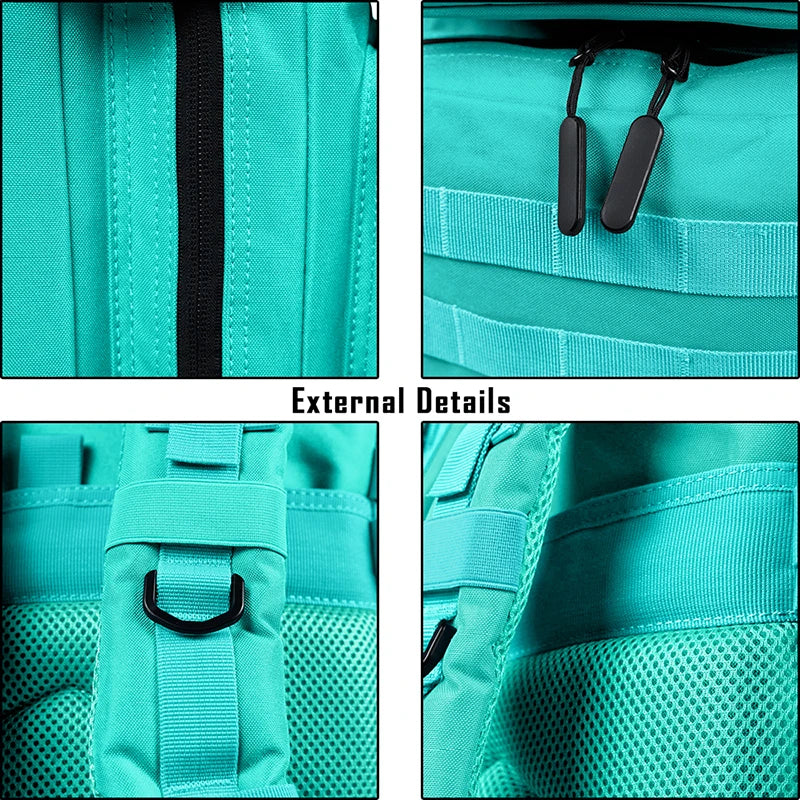 45L Tactical Backpack Men Outdoor Waterproof Sports Travel Gym Hiking
