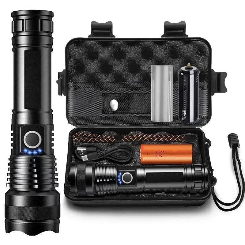 Rechargeable Flashlights High Power LED Tactical Flashlight Super