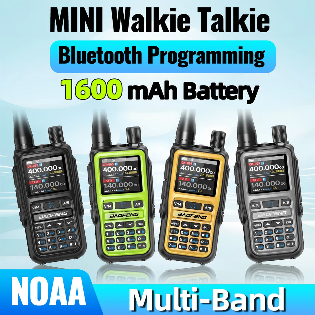 Baofeng UV 5R Mini Walkie Talkie Bluetooth Programming Frequency Dual
