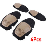 1Pair Tactical Protective Knee Elbow Pads Outdoor Camouflage Suit Gear