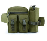 Tactical Men Waist Pack Nylon Hiking Water Bottle Phone Pouch Outdoor