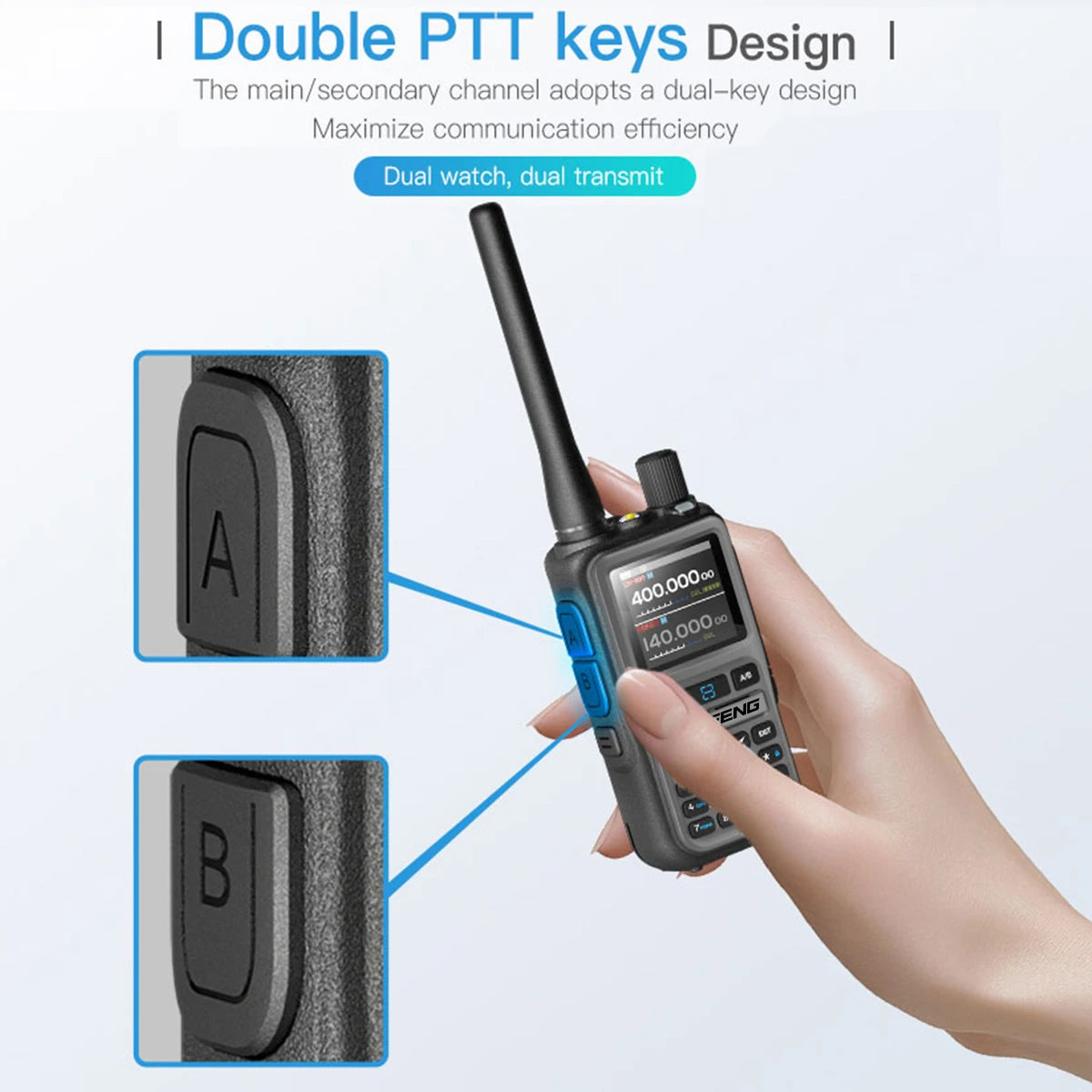 Baofeng UV 5R Mini Walkie Talkie Bluetooth Programming Frequency Dual