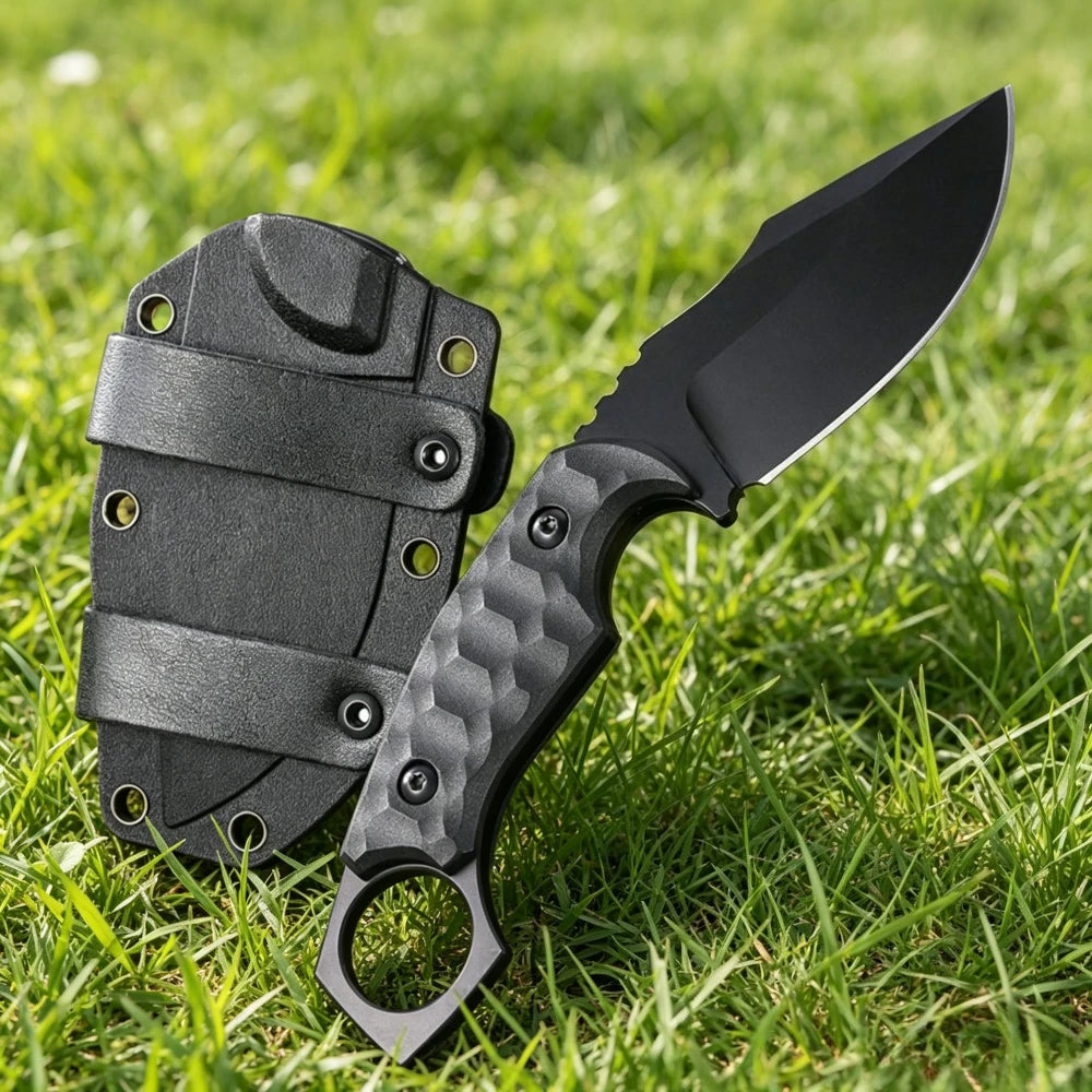 Multi Purpose Knife Outdoor Fixed Blade Knife 5Cr13Mov Blade Nylon