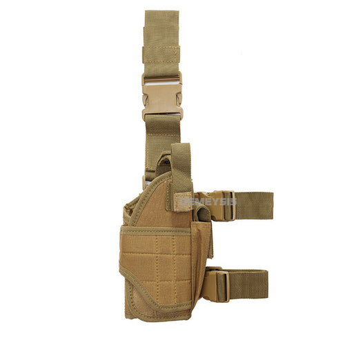 Universal Drop Leg Gun Holster Right Handed Tactical Thigh Pistol Bag