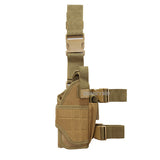 Universal Drop Leg Gun Holster Right Handed Tactical Thigh Pistol Bag