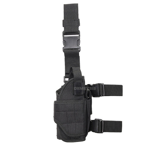 Universal Drop Leg Gun Holster Right Handed Tactical Thigh Pistol Bag