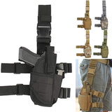 Universal Drop Leg Gun Holster Right Handed Tactical Thigh Pistol Bag
