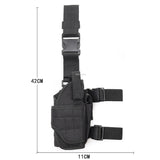Universal Drop Leg Gun Holster Right Handed Tactical Thigh Pistol Bag