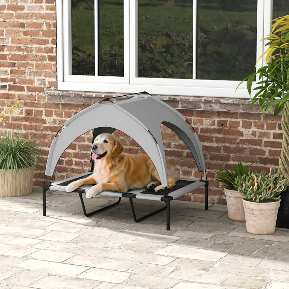 Elevated Dog Bed with Canopy