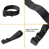 Tactical Sling Adapter Heavy Duty D Ring Loop Nylon Gun Belt Rope Webbing Shoulder Strap Attachment for Shotgun Rifle Buttstock