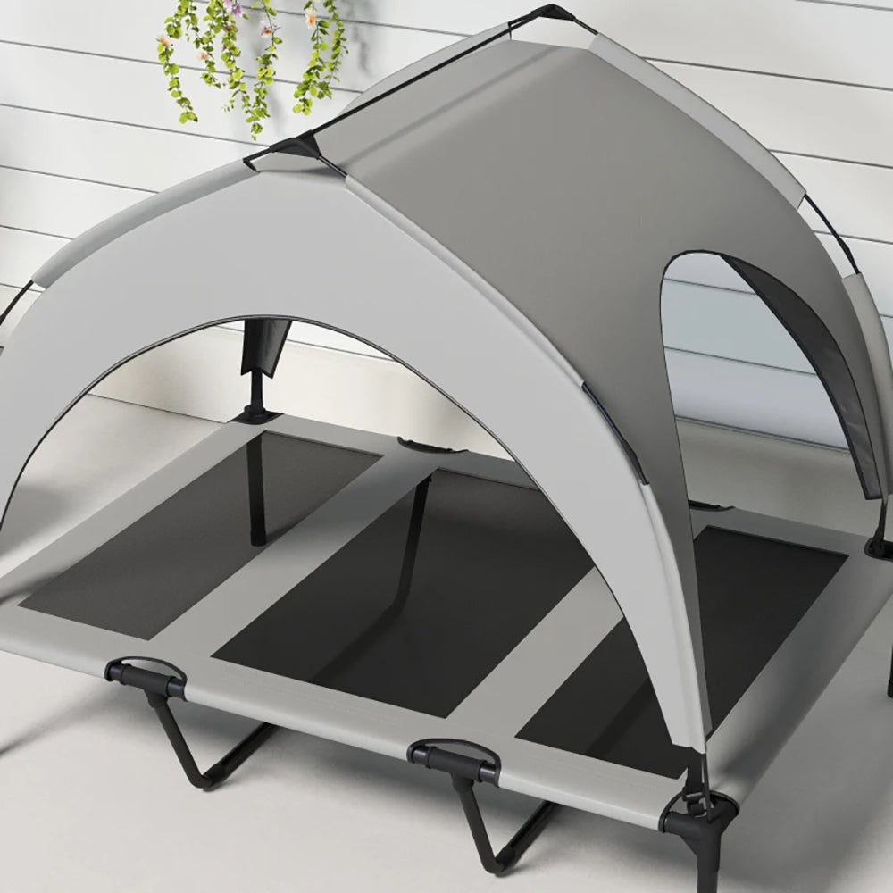 Elevated Dog Bed with Canopy