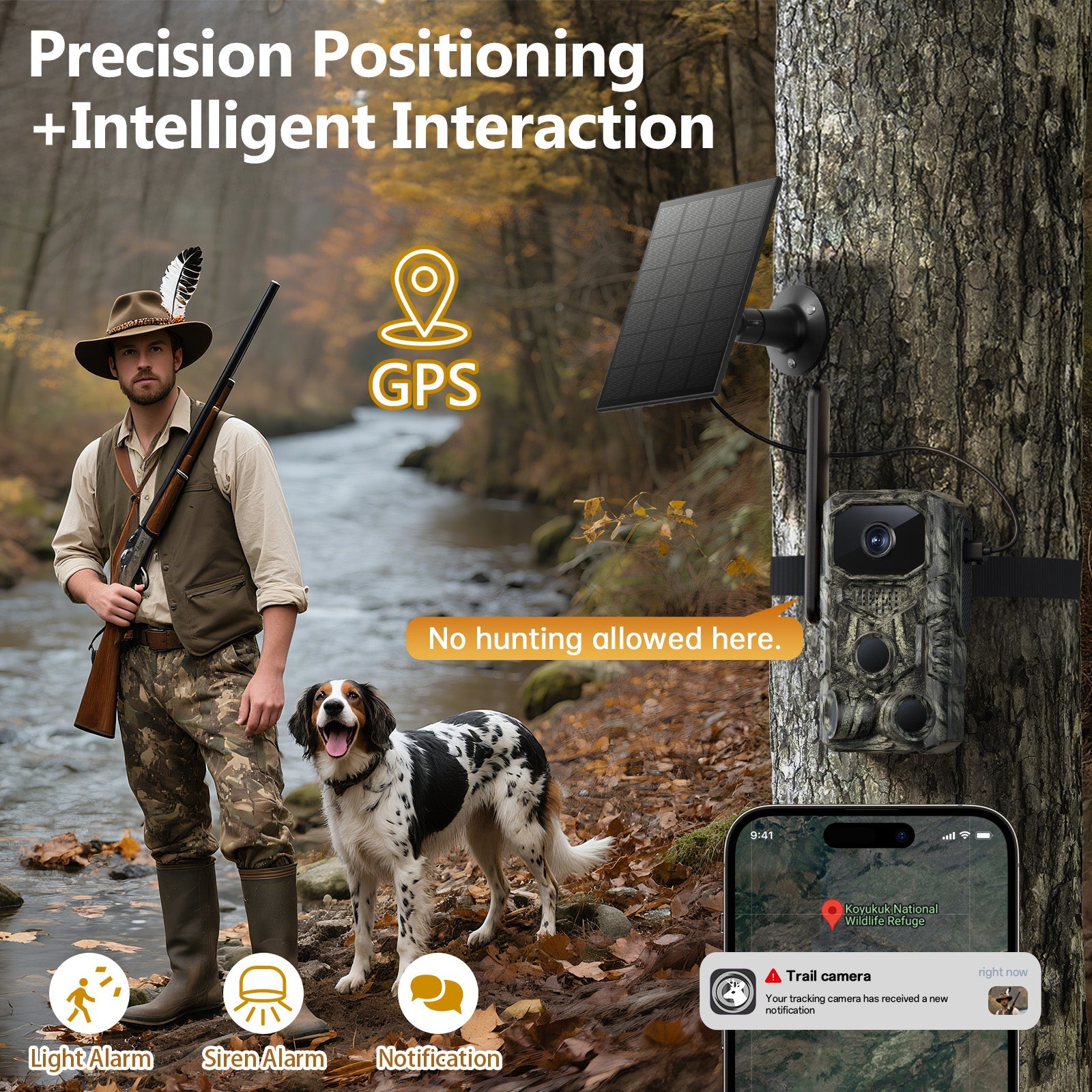 4G GPS Hunting Outdoor Trail Camera Wide Angle 4MP Camouflage Wildlife